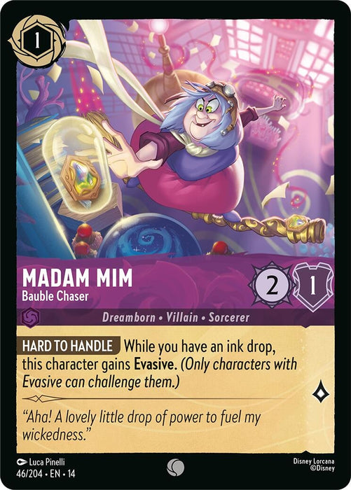 Image for Madam Mim - Bauble Chaser (46/204) [Hyperia City] (14) - Disney Lorcana