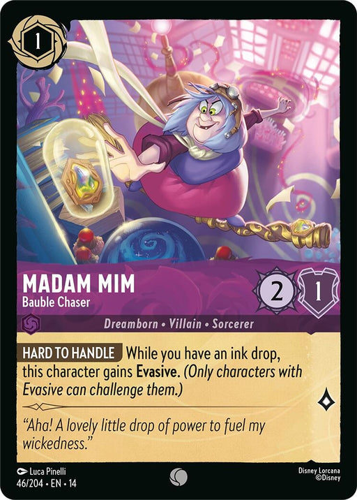 Image for Madam Mim - Bauble Chaser (46/204) [Hyperia City] (14) - Disney Lorcana