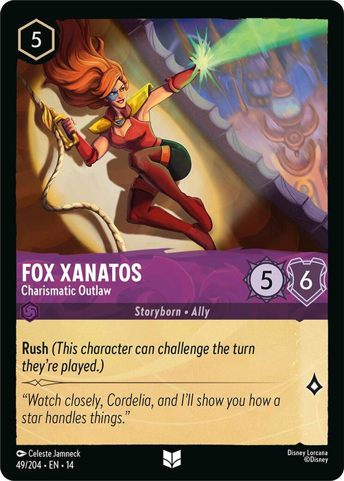 Image for Fox Xanatos - Charismatic Outlaw (49/204) [Hyperia City] (14) - Disney Lorcana