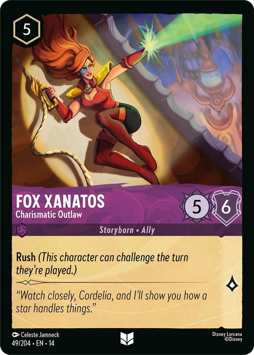 Image for Fox Xanatos - Charismatic Outlaw (49/204) [Hyperia City] (14) - Disney Lorcana