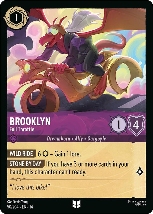 Image for Brooklyn - Full Throttle (50/204) [Hyperia City] (14) - Disney Lorcana