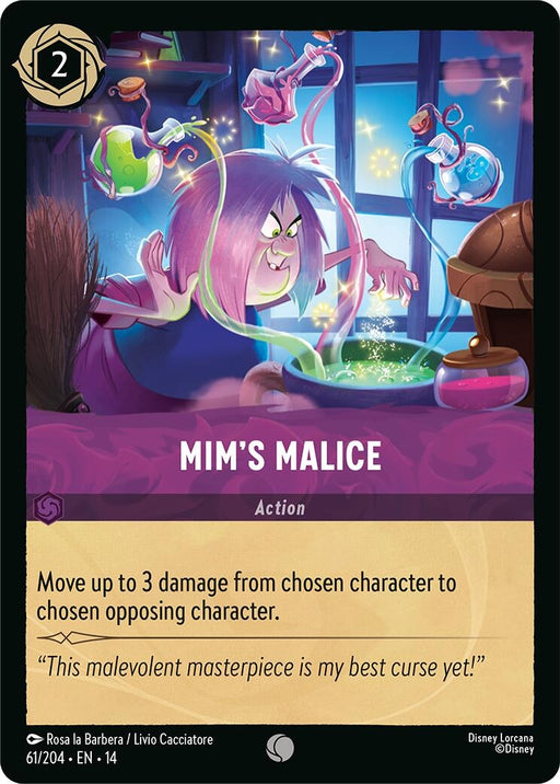Image for Mim's Malice (61/204) [Hyperia City] (14) - Disney Lorcana