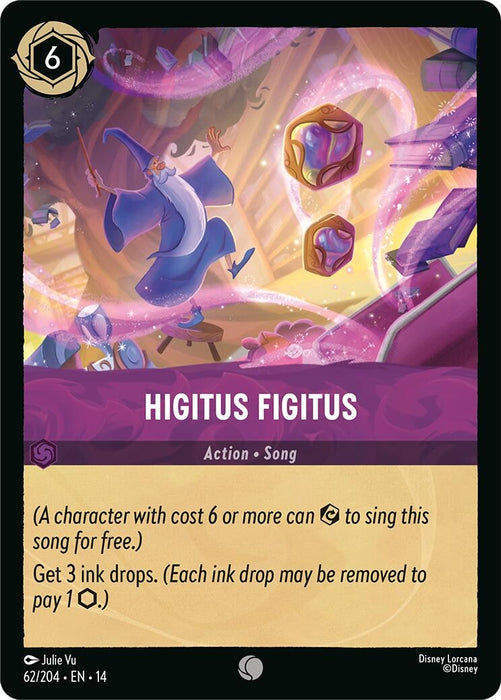 Image for Higitus Figitus (62/204) (Cold Foil) [Hyperia City] (14) - Disney Lorcana