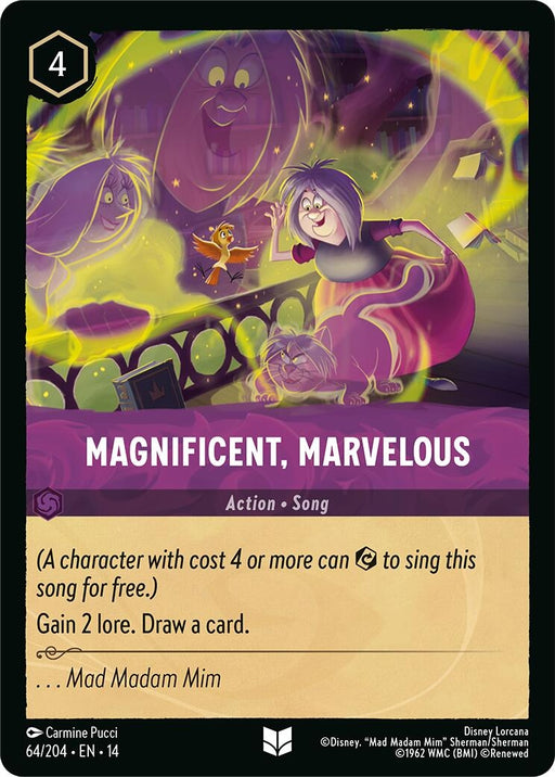Image for Magnificent, Marvelous (64/204) (Cold Foil) [Hyperia City] (14) - Disney Lorcana