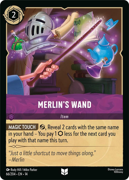Image for Merlin's Wand (66/204) [Hyperia City] (14) - Disney Lorcana