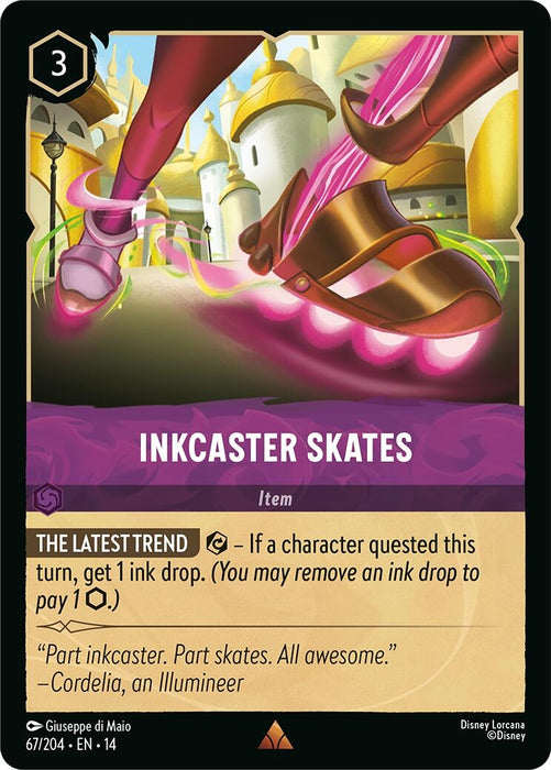 Image for Inkcaster Skates (67/204) [Hyperia City] (14) - Disney Lorcana