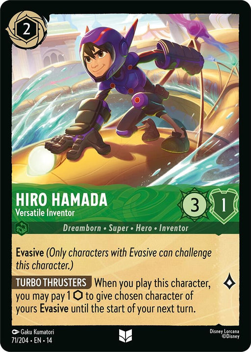 Image for Hiro Hamada - Versatile Inventor (71/204) [Hyperia City] (14) - Disney Lorcana