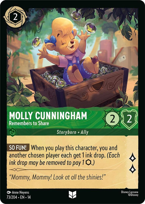 Image for Molly Cunningham - Remembers to Share (73/204) [Hyperia City] (14) - Disney Lorcana