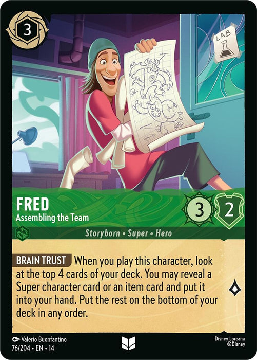 Image for Fred - Assembling the Team (76/204) [Hyperia City] (14) - Disney Lorcana