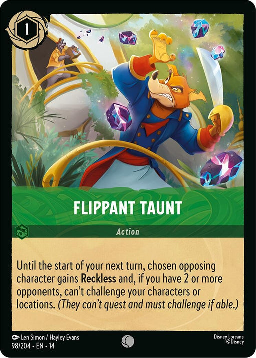 Image for Flippant Taunt (98/204) [Hyperia City] (14) - Disney Lorcana