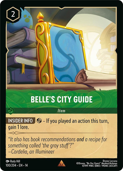 Image for Belle's City Guide (100/204) [Hyperia City] (14) - Disney Lorcana