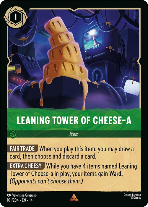 Image for Leaning Tower of Cheese-a (101/204) [Hyperia City] (14) - Disney Lorcana