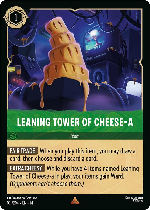 Image for Leaning Tower of Cheese-a (101/204) (Cold Foil) [Hyperia City] (14) - Disney Lorcana