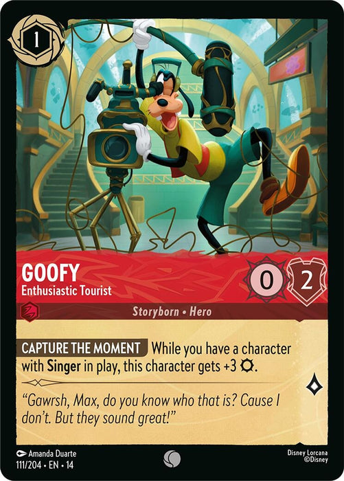 Image for Goofy - Enthusiastic Tourist (111/204) [Hyperia City] (14) - Disney Lorcana