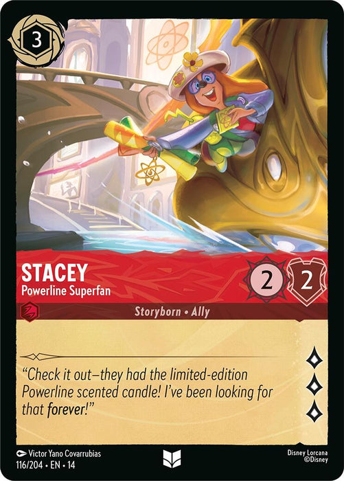 Image for Stacey - Powerline Superfan (116/204) (Cold Foil) [Hyperia City] (14) - Disney Lorcana