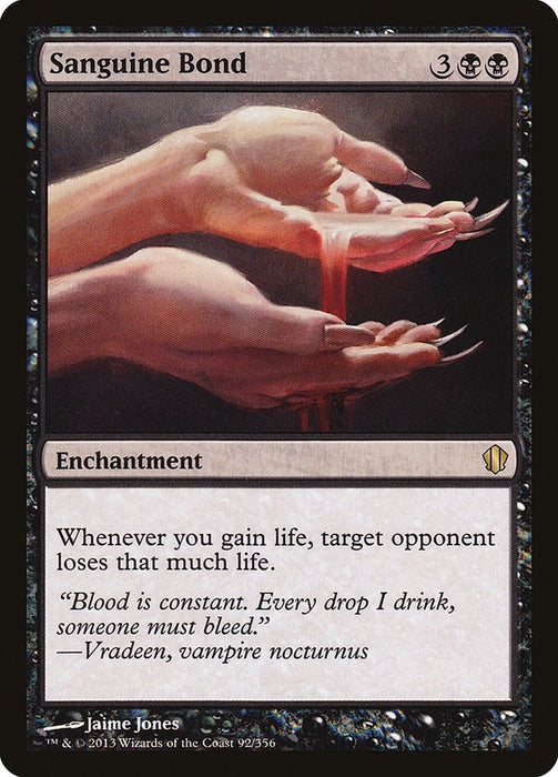 Image for Sanguine Bond (92) [Commander 2013] - Magic: The Gathering