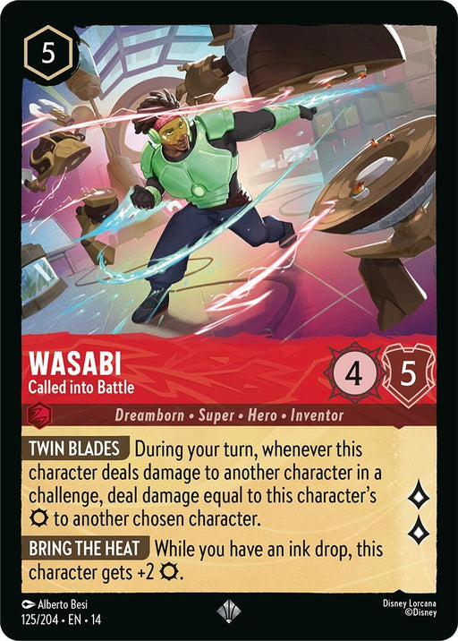 Image for Wasabi - Called into Battle (125/204) (Cold Foil) [Hyperia City] (14) - Disney Lorcana