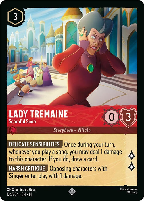 Image for Lady Tremaine - Scornful Snob (126/204) (Cold Foil) [Hyperia City] (14) - Disney Lorcana