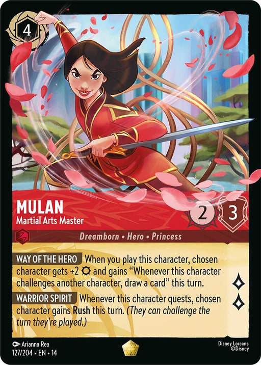 Image for Mulan - Martial Arts Master (127/204) (Cold Foil) [Hyperia City] (14) - Disney Lorcana