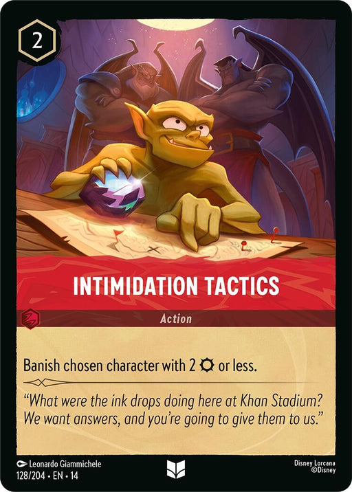 Image for Intimidation Tactics (128/204) [Hyperia City] (14) - Disney Lorcana