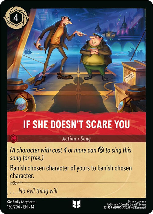 Image for If She Doesn't Scare You (130/204) [Hyperia City] (14) - Disney Lorcana