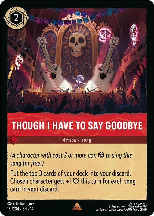 Image for Though I Have to Say Goodbye (131/204) (Cold Foil) [Hyperia City] (14) - Disney Lorcana