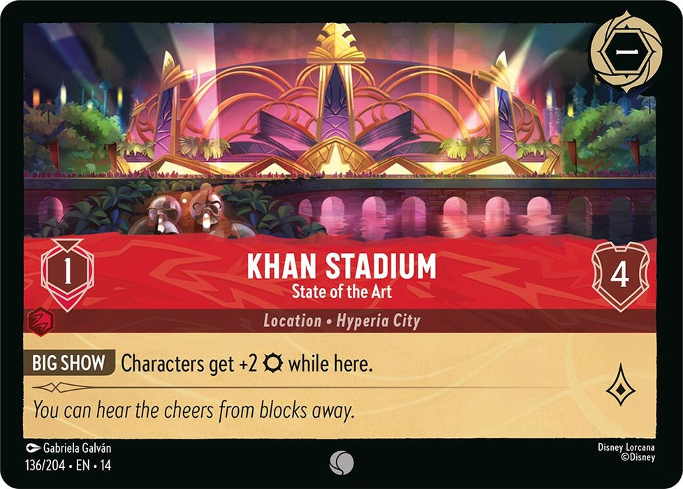 Image for Khan Stadium - State of the Art (136/204) [Hyperia City] (14) - Disney Lorcana