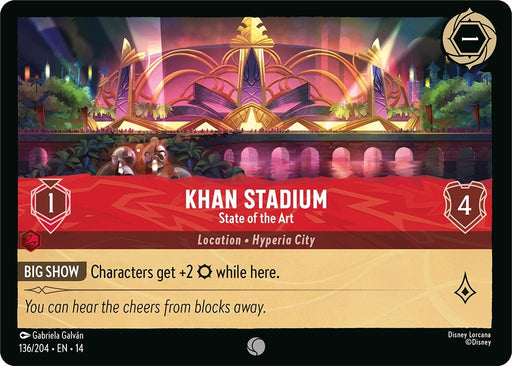 Image for Khan Stadium - State of the Art (136/204) (Cold Foil) [Hyperia City] (14) - Disney Lorcana