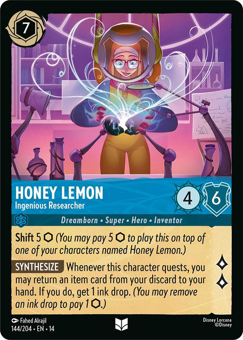 Image for Honey Lemon - Ingenious Researcher (144/204) [Hyperia City] (14) - Disney Lorcana
