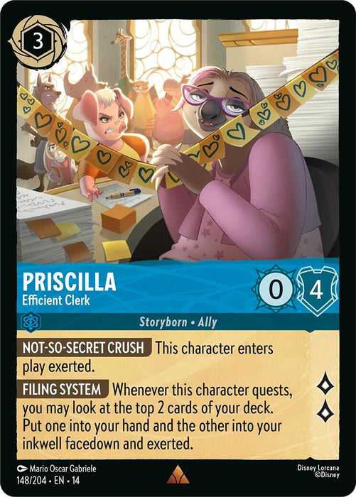 Image for Priscilla - Efficient Clerk (148/204) [Hyperia City] (14) - Disney Lorcana