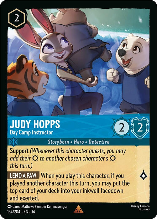 Image for Judy Hopps - Day Camp Instructor (154/204) [Hyperia City] (14) - Disney Lorcana