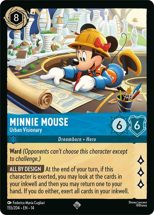 Image for Minnie Mouse - Urban Visionary (155/204) [Hyperia City] (14) - Disney Lorcana