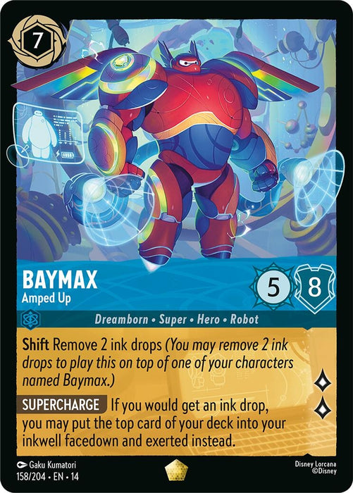 Image for Baymax - Amped Up (158/204) (Cold Foil) [Hyperia City] (14) - Disney Lorcana