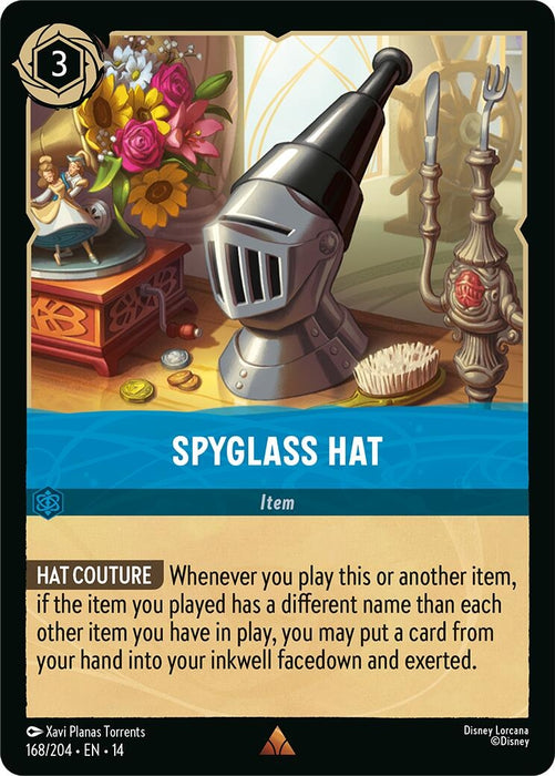 Image for Spyglass Hat (168/204) (Cold Foil) [Hyperia City] (14) - Disney Lorcana