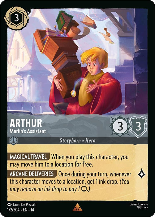 Image for Arthur - Merlin's Assistant (172/204) [Hyperia City] (14) - Disney Lorcana