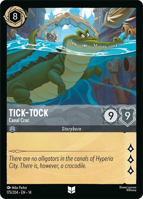Image for Tick-Tock - Canal Croc (175/204) [Hyperia City] (14) - Disney Lorcana