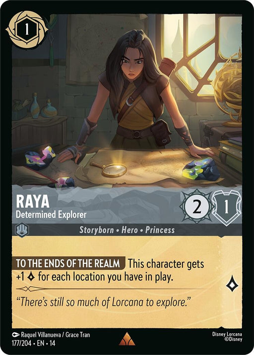 Image for Raya - Determined Explorer (177/204) (Cold Foil) [Hyperia City] (14) - Disney Lorcana