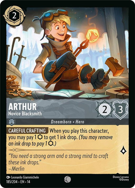 Image for Arthur - Novice Blacksmith (185/204) [Hyperia City] (14) - Disney Lorcana