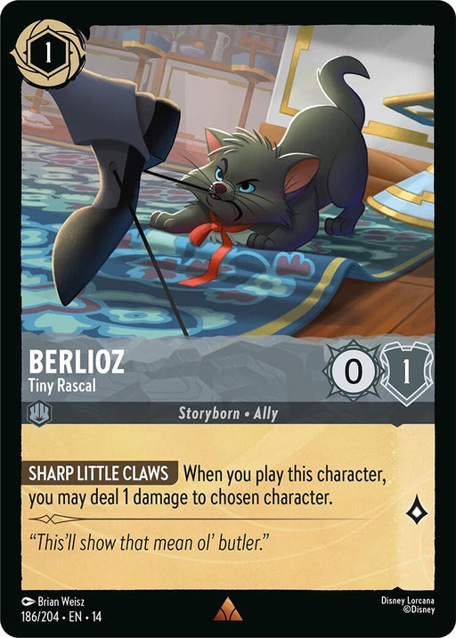 Image for Berlioz - Tiny Rascal (186/204) [Hyperia City] (14) - Disney Lorcana