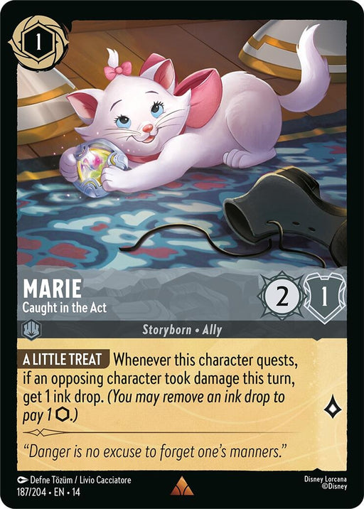 Image for Marie - Caught in the Act (187/204) (Cold Foil) [Hyperia City] (14) - Disney Lorcana