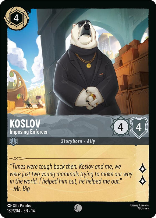 Image for Koslov - Imposing Enforcer (189/204) [Hyperia City] (14) - Disney Lorcana