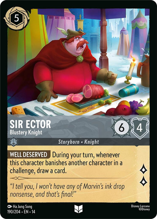 Image for Sir Ector - Blustery Knight (190/204) [Hyperia City] (14) - Disney Lorcana