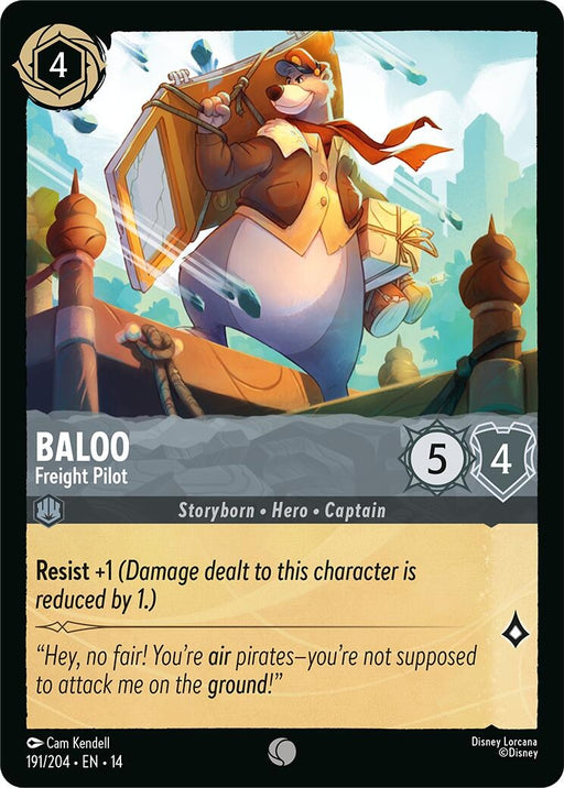 Image for Baloo - Freight Pilot (191/204) [Hyperia City] (14) - Disney Lorcana