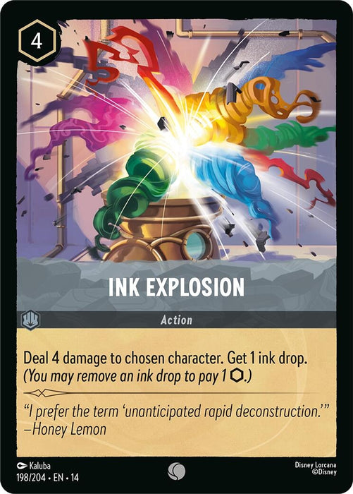 Image for Ink Explosion (198/204) (Cold Foil) [Hyperia City] (14) - Disney Lorcana