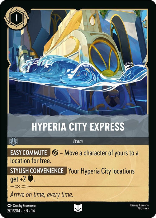 Image for Hyperia City Express (201/204) (Cold Foil) [Hyperia City] (14) - Disney Lorcana