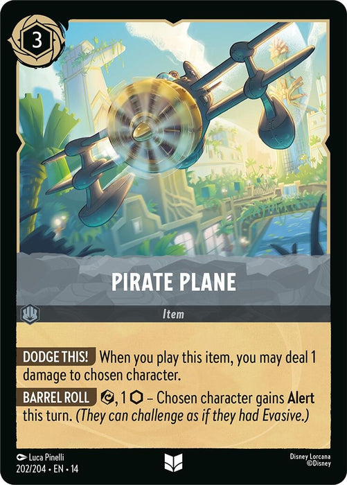 Image for Pirate Plane (202/204) (Cold Foil) [Hyperia City] (14) - Disney Lorcana