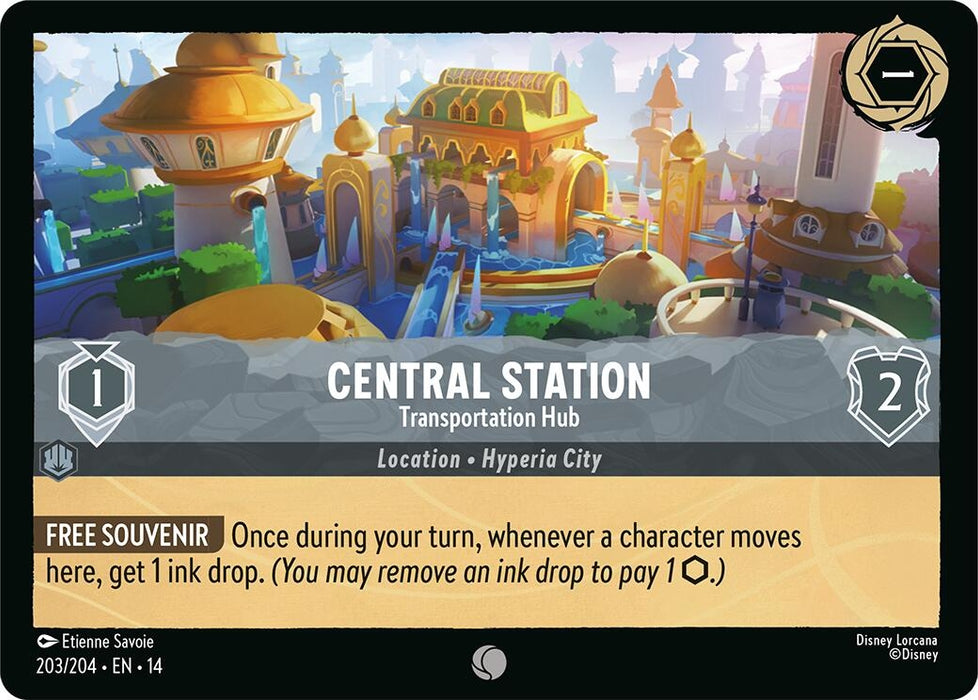 Image for Central Station - Transportation Hub (203/204) [Hyperia City] (14) - Disney Lorcana