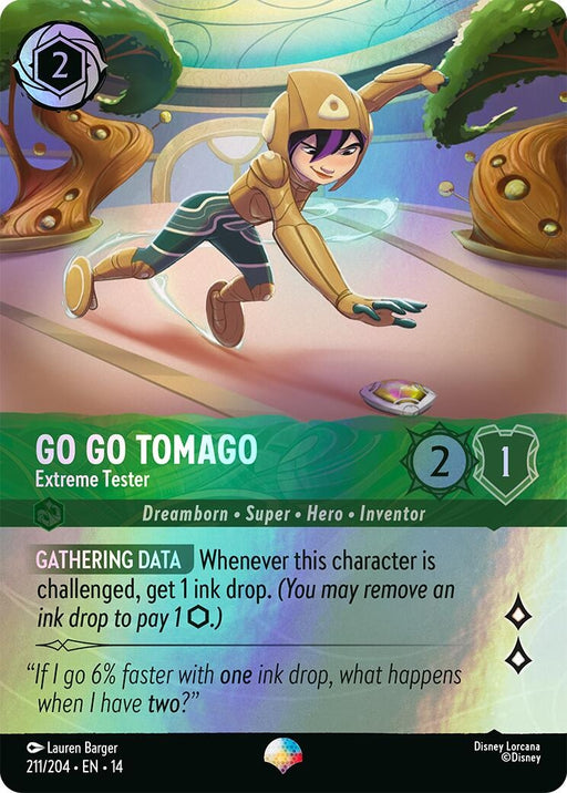 Image for Go Go Tomago - Extreme Tester (Epic) (211/204) (Holofoil) [Hyperia City] (14) - Disney Lorcana