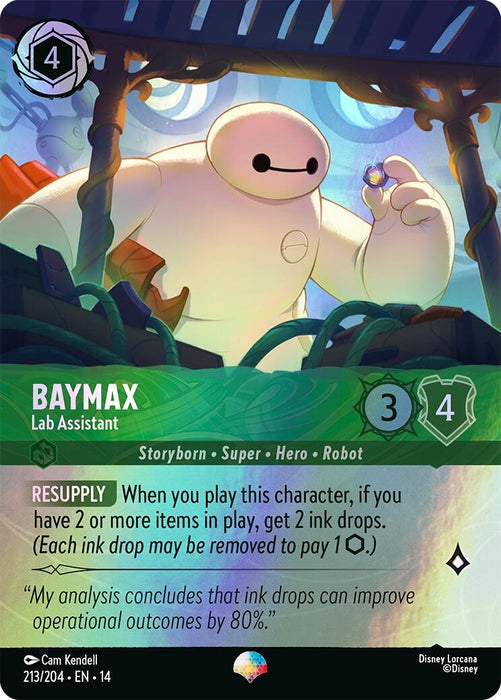 Image for Baymax - Lab Assistant (Epic) (213/204) (Holofoil) [Hyperia City] (14) - Disney Lorcana