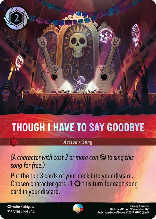 Image for Though I Have to Say Goodbye (Epic) (216/204) (Holofoil) [Hyperia City] (14) - Disney Lorcana